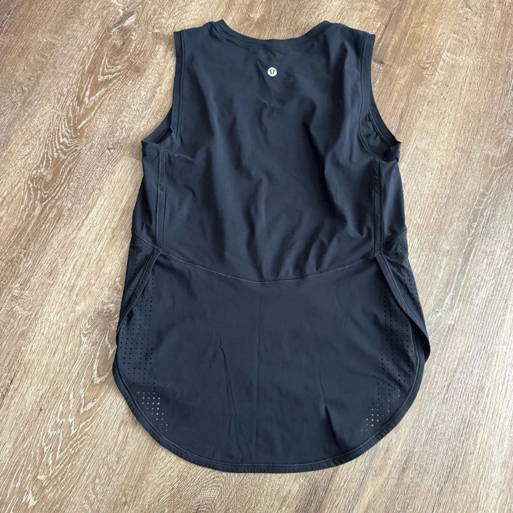 Lululemon High Neck Split Hem Run Tank - Picture 7 of 10